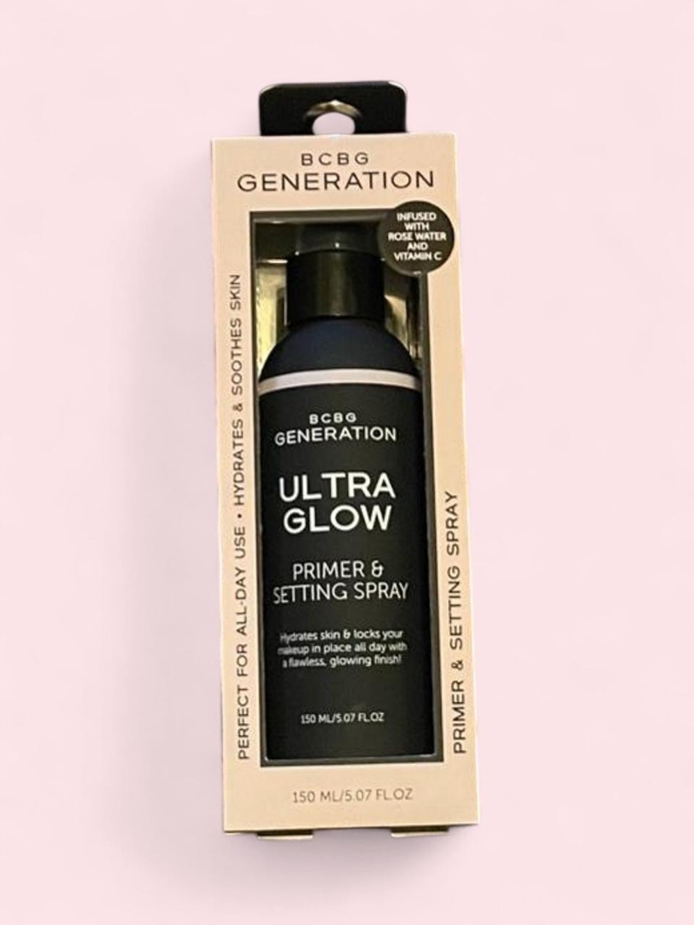 BCBG Generation Ultra Glow Primer & Setting Spray w/ Rose water & Vitamin C